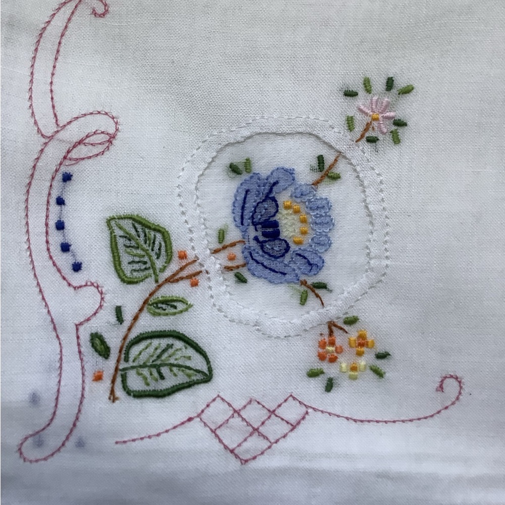 New cotton hand embroidered handkerchief hankie